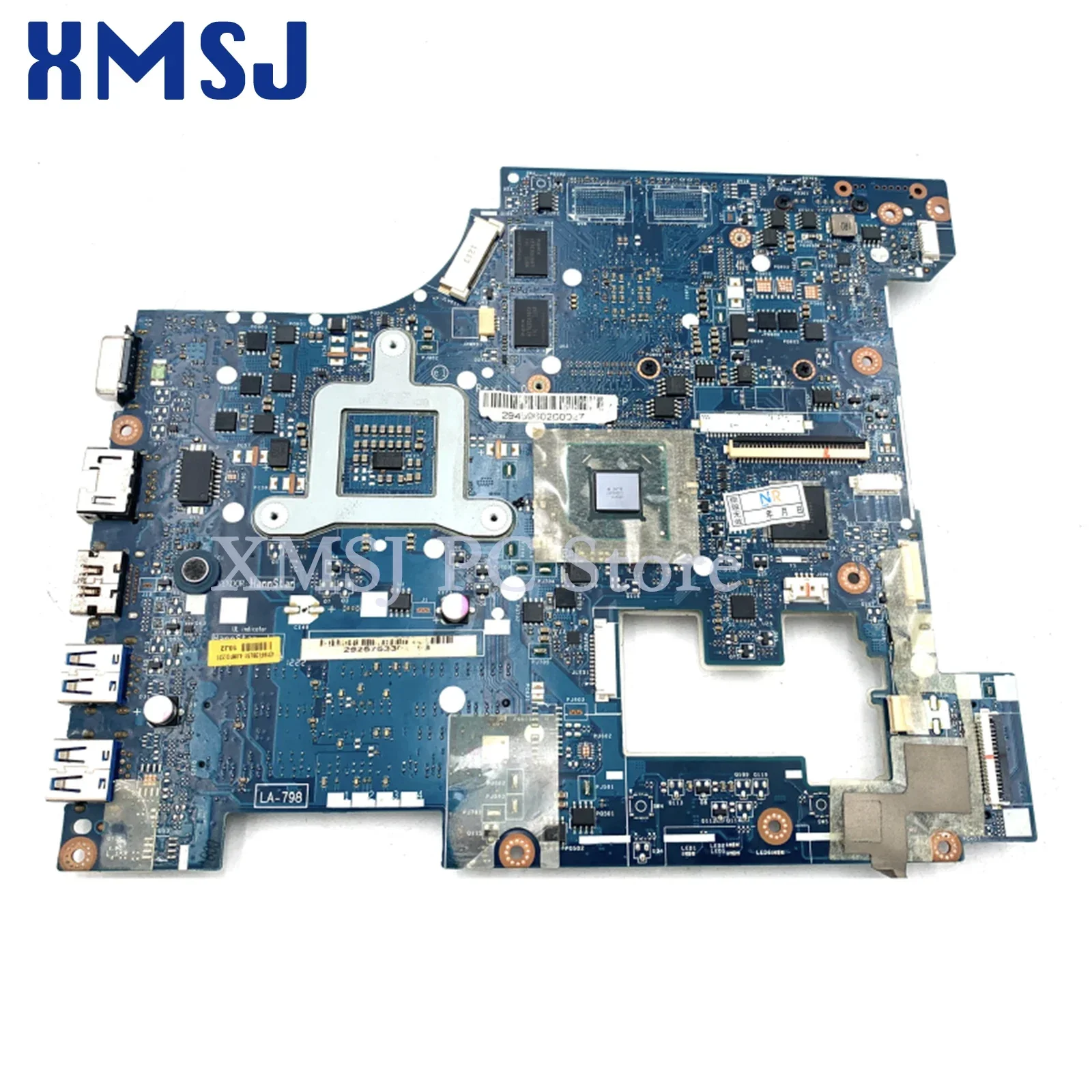 XMSJ For Lenovo G580 Laptop Motherboard QIWG5_G6_G9 LA-7981P HM76 DDR3 GT610M GPU MAIN BOARD Full Test