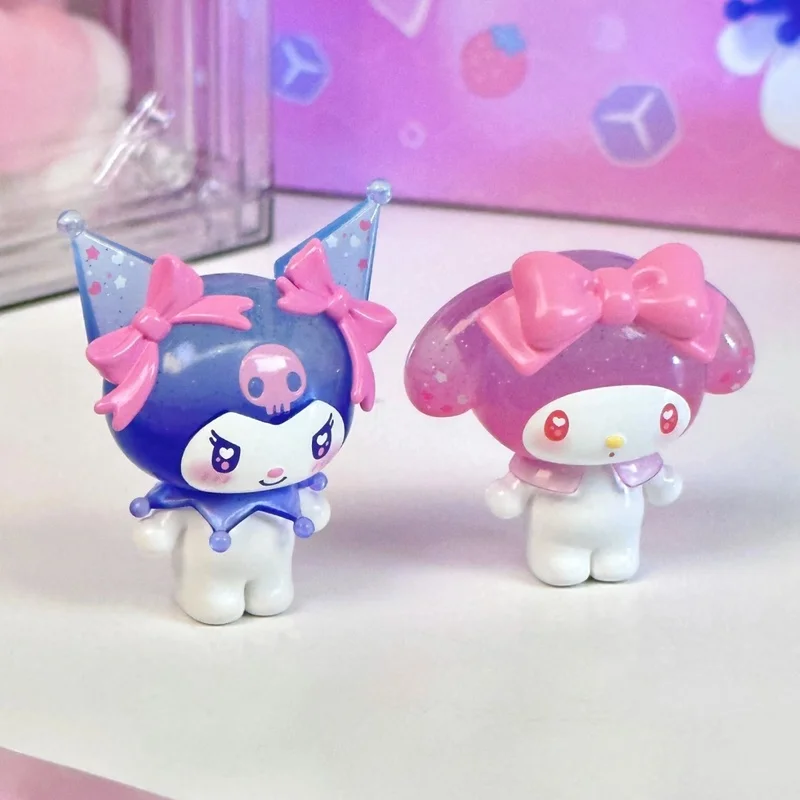 ครอบครัวซานริโอ Kuromi My Melody Ramune สไตล์มินิตัวเลข Surprise กระเป๋าน่ารักอะนิเมะเดสก์ท็อปของเล่นอินเทรนด์กล่องตาบอดชุดตกแต่ง