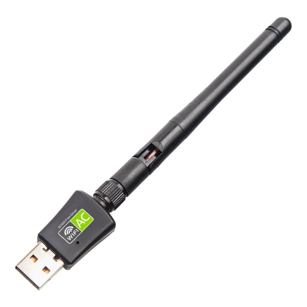 

(A26M) Сетевые карты, Wi-Fi адаптер с бесплатным драйвером, USB, двухдиапазонный, 600 Мбит/с, 5/2.4 ГГц, LAN антенна, Wi-Fi донгл для Win 7 8 10 RTL8811CU