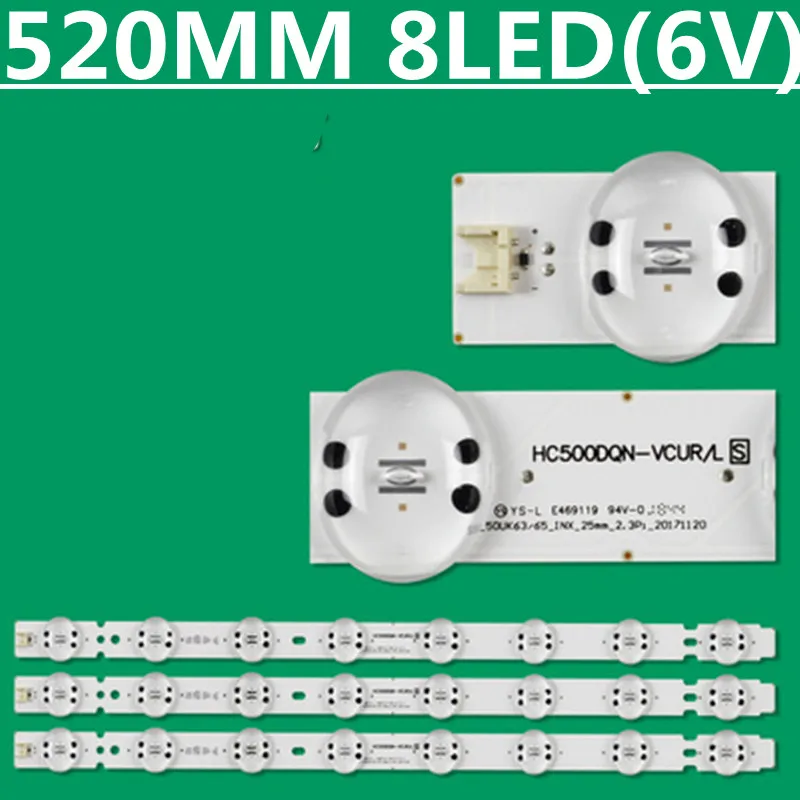 30 шт./партия, светодиодная лента для LG 50UK6520PSA 50UK6520 50UK6510PSF 50UK6510 50UK6500 50UK6950 HC500DQN-VCUR/L 50UK63/65 _ INX HC500DQN