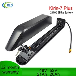 KIRIN 7 Plus 21700 Electric Bicycle Battery 48V 52V 20Ah 21Ah Samsung Panasonic Cells for 1500W 1000W 750W 500W Bafang Motor