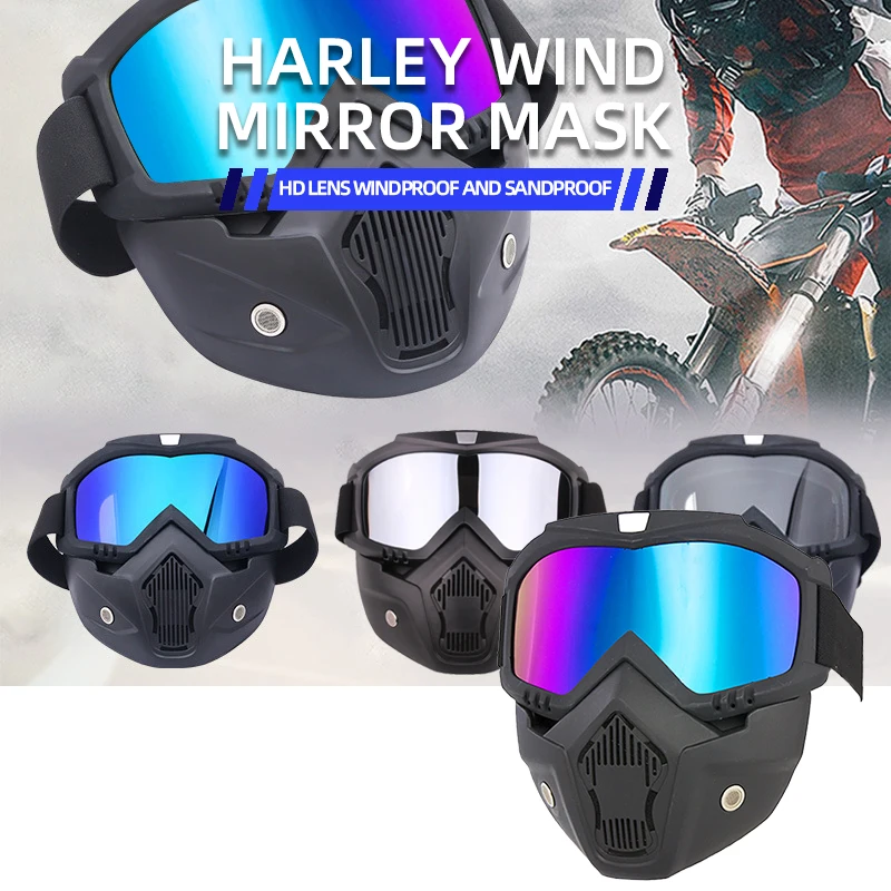 Gafas para casco de motocicleta, gafas de invierno cálidas para exteriores, gafas de sol protectoras de seguridad para Motocross, accesorios para máscara todoterreno