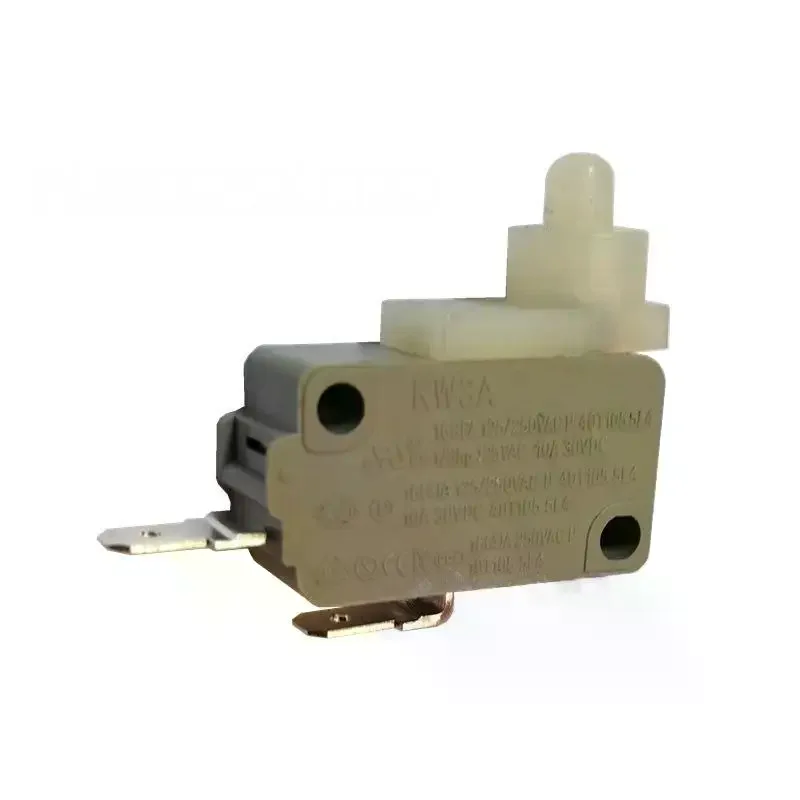 KW3A Self-locking Micro Switch, 16A White Push Button Switch, Dedicated Button Switch For Washing Equipment