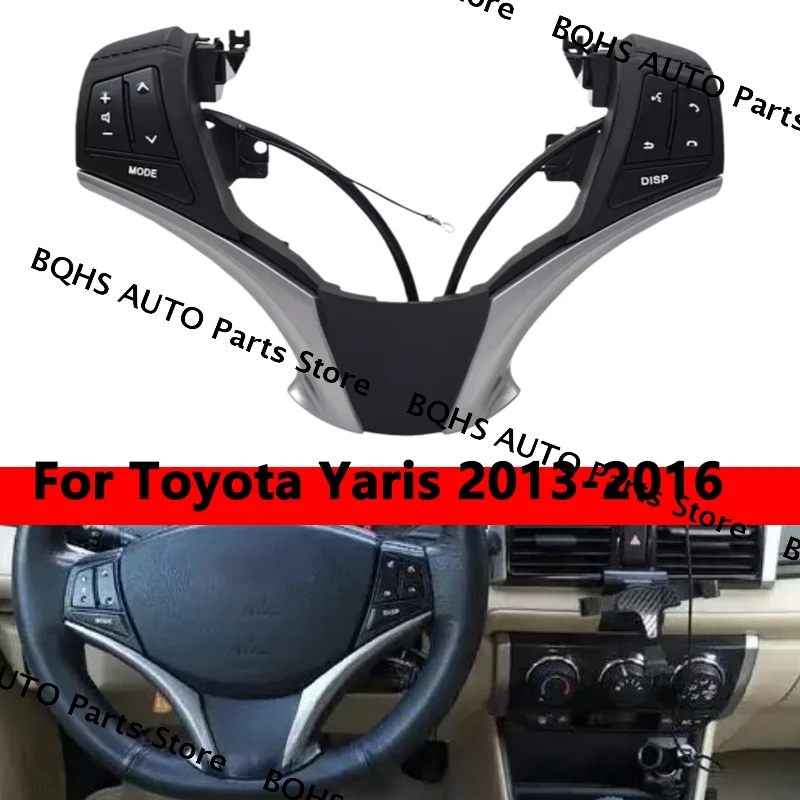 

Переключатель управления 84250-0D120 84250-0D120-E0 Многофункциональный руль подходит для Toyota Yaris 2013 2014 2015 2016