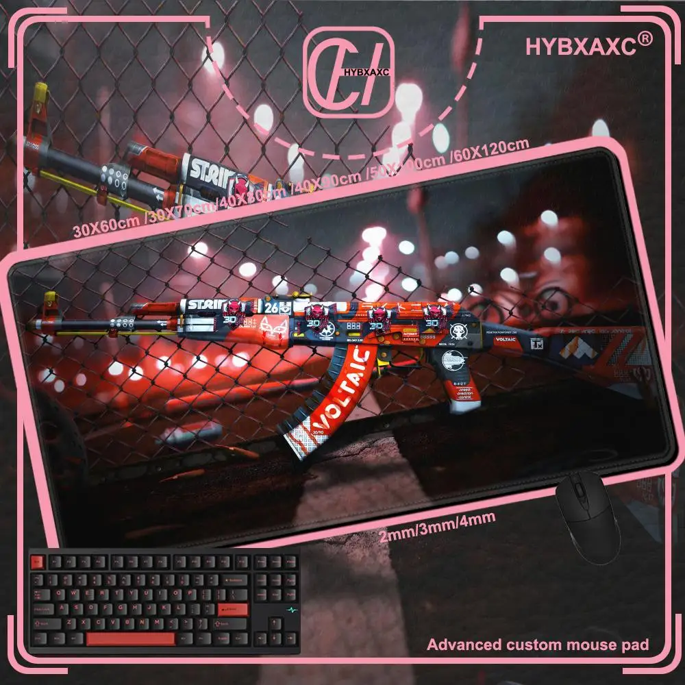 Large Game Mouse Pad 80x30cm CS GO Gaming Counter Strike Mousepad Non-Skid Locking Edge Keyboard Desk Mat Computer Pad HYBXAXC
