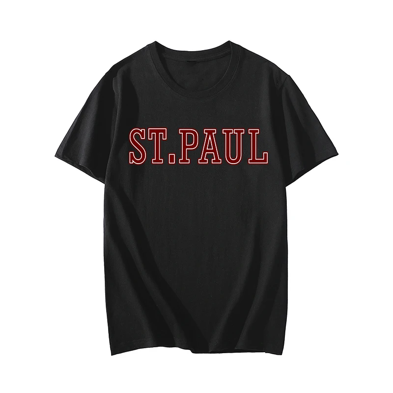 Initialer Text D gleiches T-Shirt Fujiwara Takumi ST PAUL Racing Kurzarm-Herren- und Damen-Trendkleidung aus reiner Baumwolle