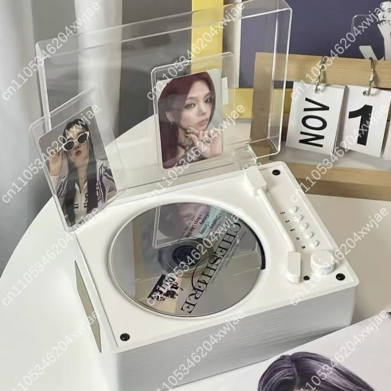 Retro Portable Bluetooth CD Player with Album Display, Wireless Audio Music Player as Birthday Gift and Home Decor view 4