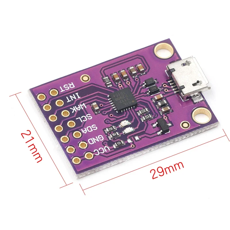 CP2112 Debug Board USB to SMBus I2C Communication Module 2.0 MicroUSB 2112 Evaluation Kit for CCS811 Sensor Module