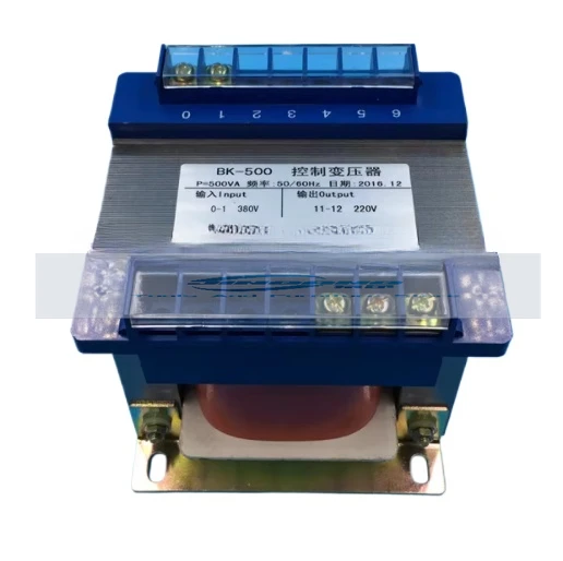 

Single Phase Insulated Dry Transformer Pure Copper Control Transformer, BK-500VA 380V ~ 220V, 2.27A