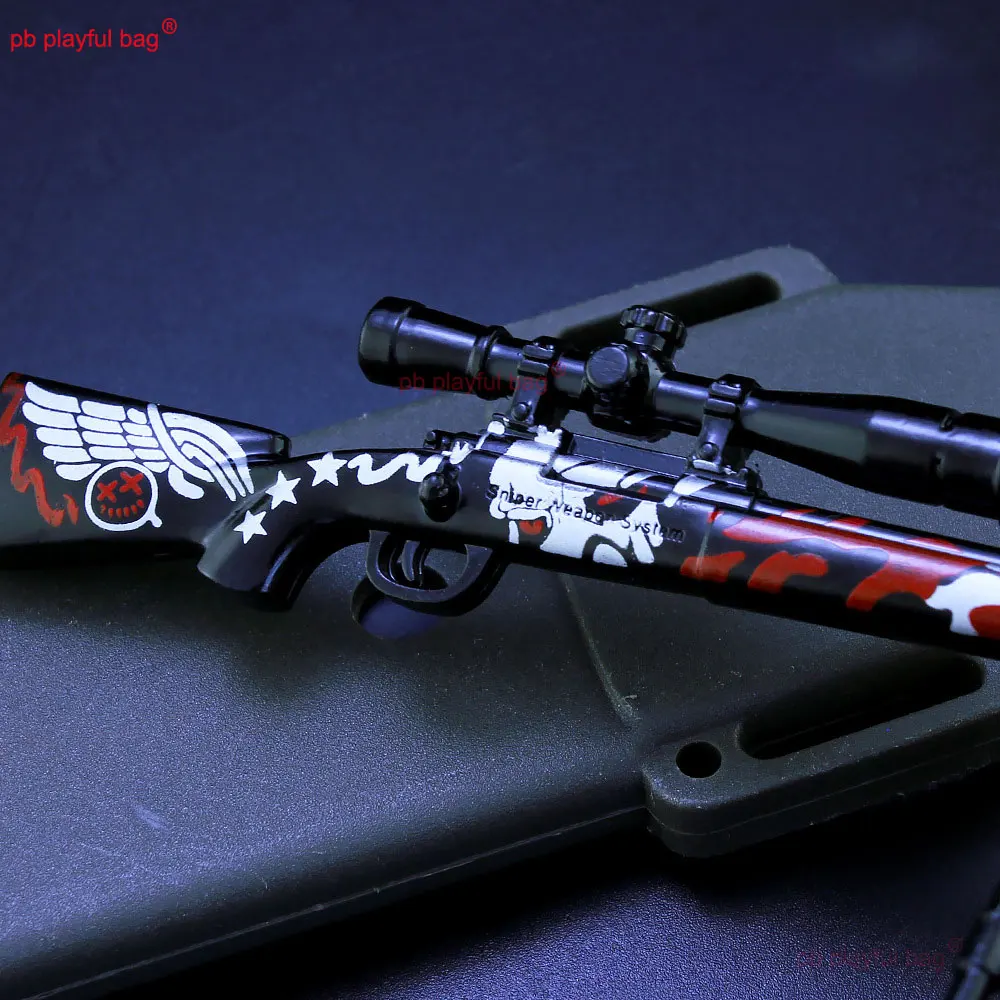 18cm M24 Karabin Snajperski Model Broni Figurki Akcji Metalowy Mini Zabawka Pistolet Brelok Dzieci Prezenty Świąteczne Ozdoby Rękodzieło ZG393