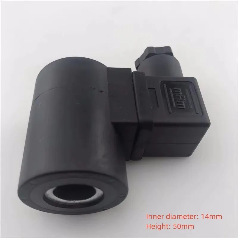 Pressure Relief Valve Inner Hole14mm Height50mm Threaded Hydraulic Disassembly Assembly Valve Coil AC220V/DC24V Solenoid Valve
