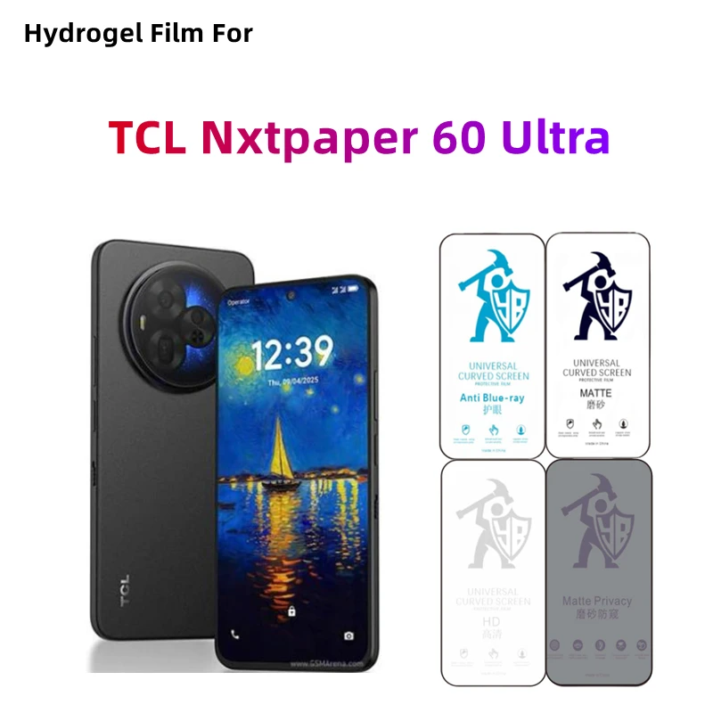 2 uds película de hidrogel mate para TCL Nxtpaper 60 Ultra HD Protector de pantalla para TCL Nxtpaper 60 Ultra cuidado de los ojos Anti espía mate proteger