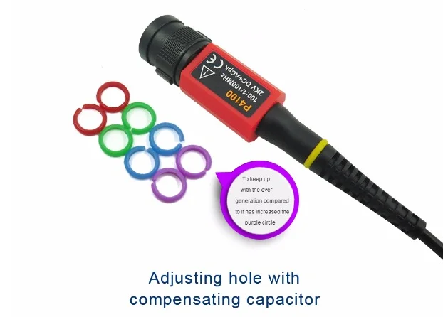 Новый 1 шт. P4100 осциллограф зонд 100:1 высокое напряжение выдерживается 2 кВ 100 МГц для осциллографа owon liliput оптовая продажа