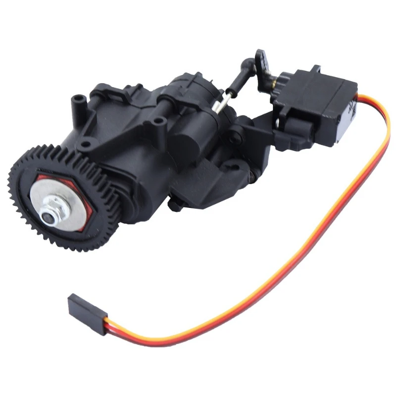 

Two-speed transmission for tracked vehicles with servo and transmission internal gears
