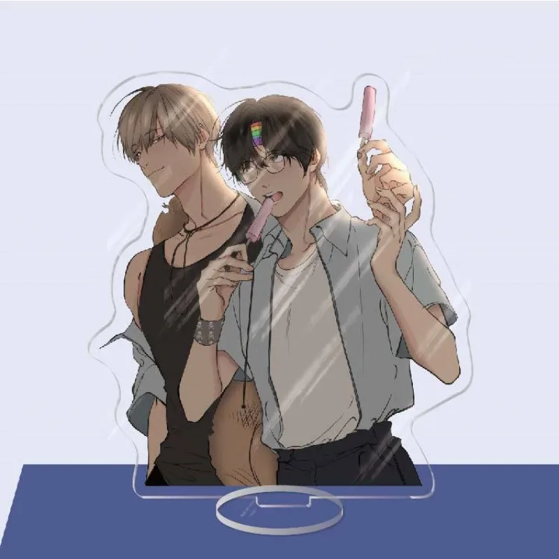 سحابة الصبي عاشق كاريكاتير الاكريليك حامل بطاقة الشكل باي Xianyun Baek سيروس يون Skylar HD Photocard الدائمة علامة زخارف مكتب دمية