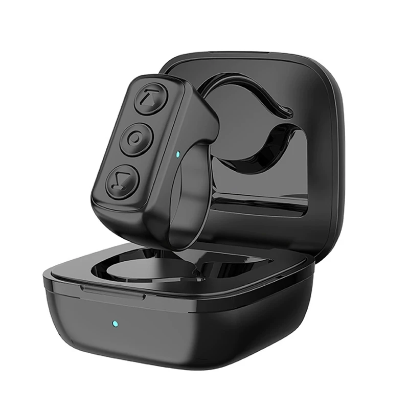 Super Sale Mobile Phone Remote Control Finger Bluetooth Camera Controller Automatic Page Turner Camera Controller Black