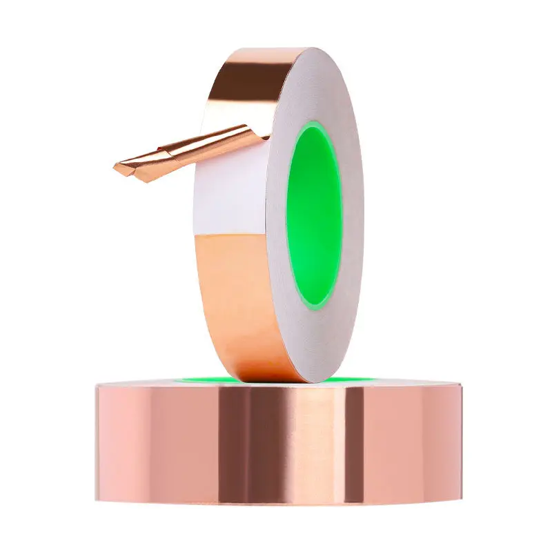 Double-sided conductive copper foil self-adhesive tape, transformer potentiometer wire shielding tape, 10mm-50mm width