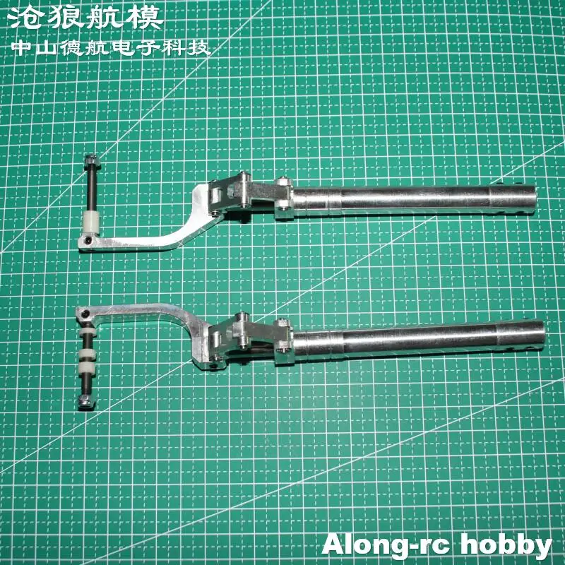 Un ensemble 160 170 180 190mm train d'atterrissage à genoux à amortissement principal ou avec roue rétractable de 3 "pour modèles RC de 5 à 9 kg avion avion P51