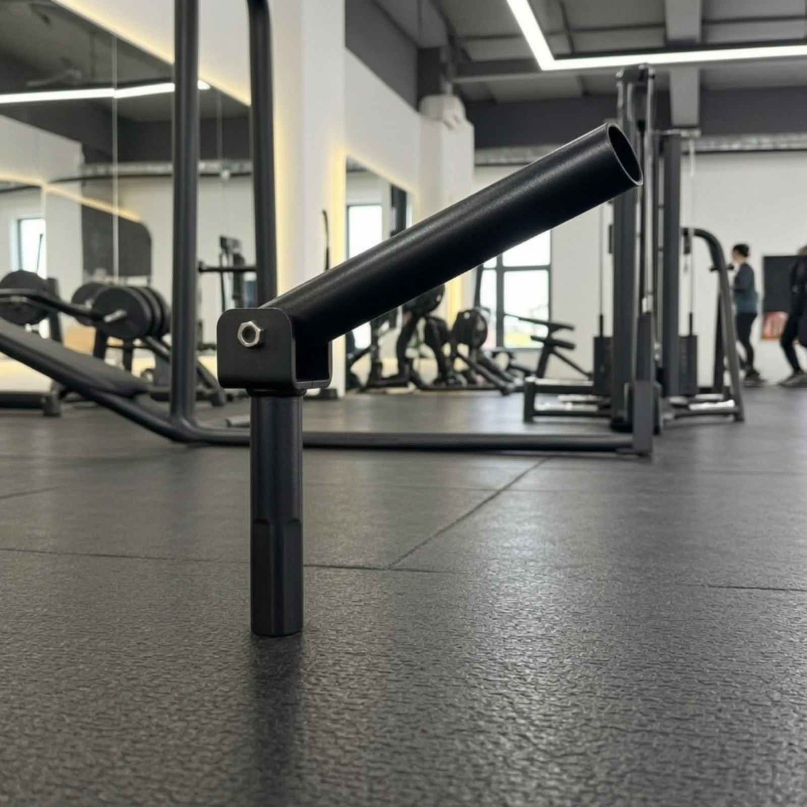 Landmine Attachment Floor-Mounted Landmine Sleeve Barbell Swivel Sleeve Pivoting Fitness Accessory Heavy-Duty for Weightlifters
