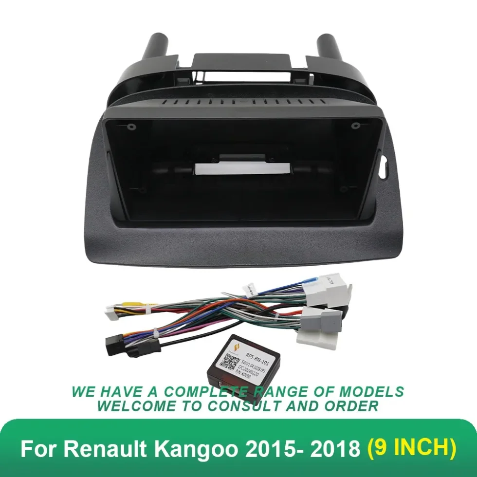 

9 Inch 2Din Car Fascia For Renault Kangoo 2015- 2018 Stereo Double Din Car Dvd Frame Install Panel Dash Mount Installation