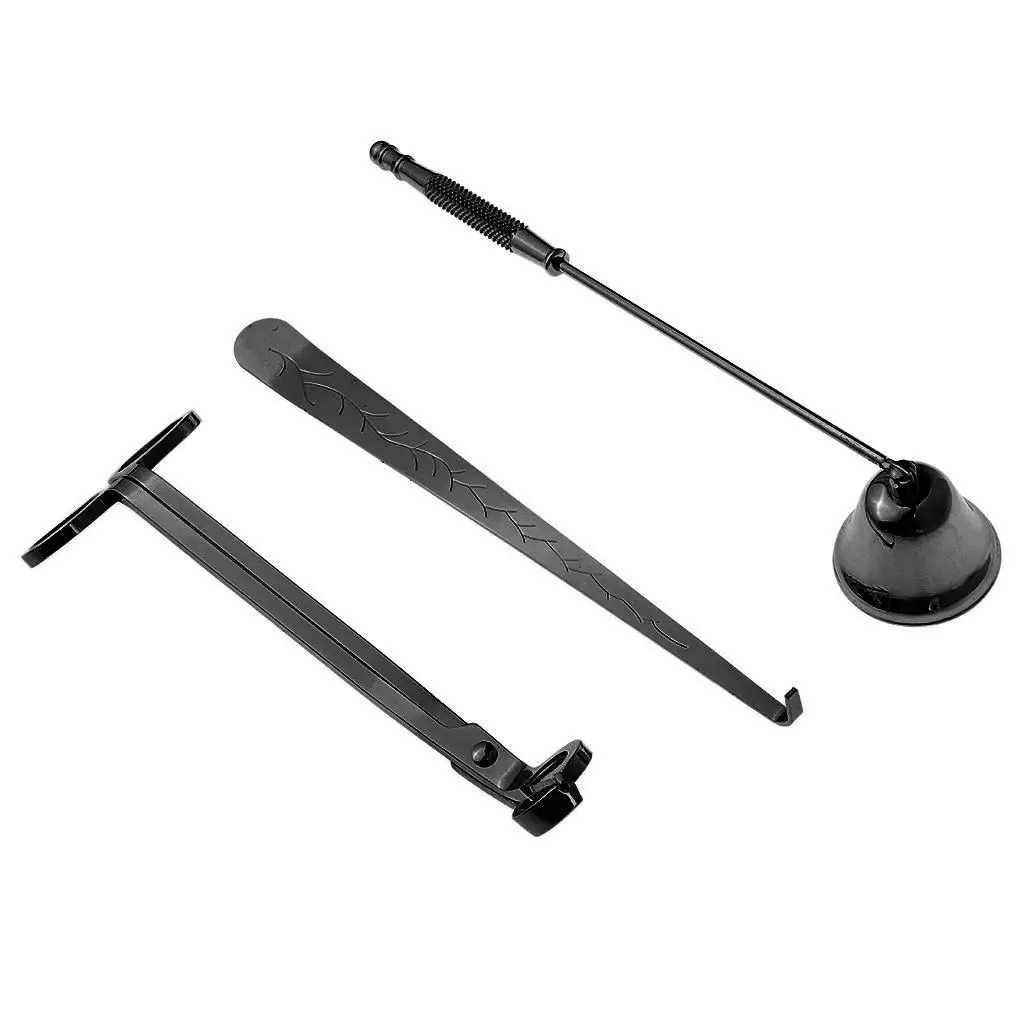 Black Candle Wick Dipper Tool Stainless Steel Candle Accessories Set for Elegant Candle Holder Decoration