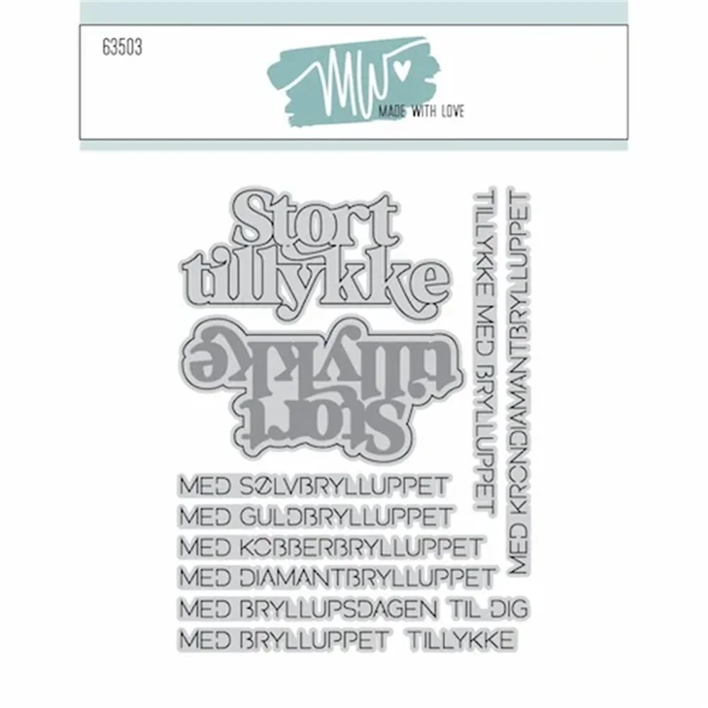 DAN Dies Til & Fra Baby Body Metal Craft Cutting Dies Stamps DIY Scrapbooking Handmade Embossing Bryllup Script Die Cuts Crafts