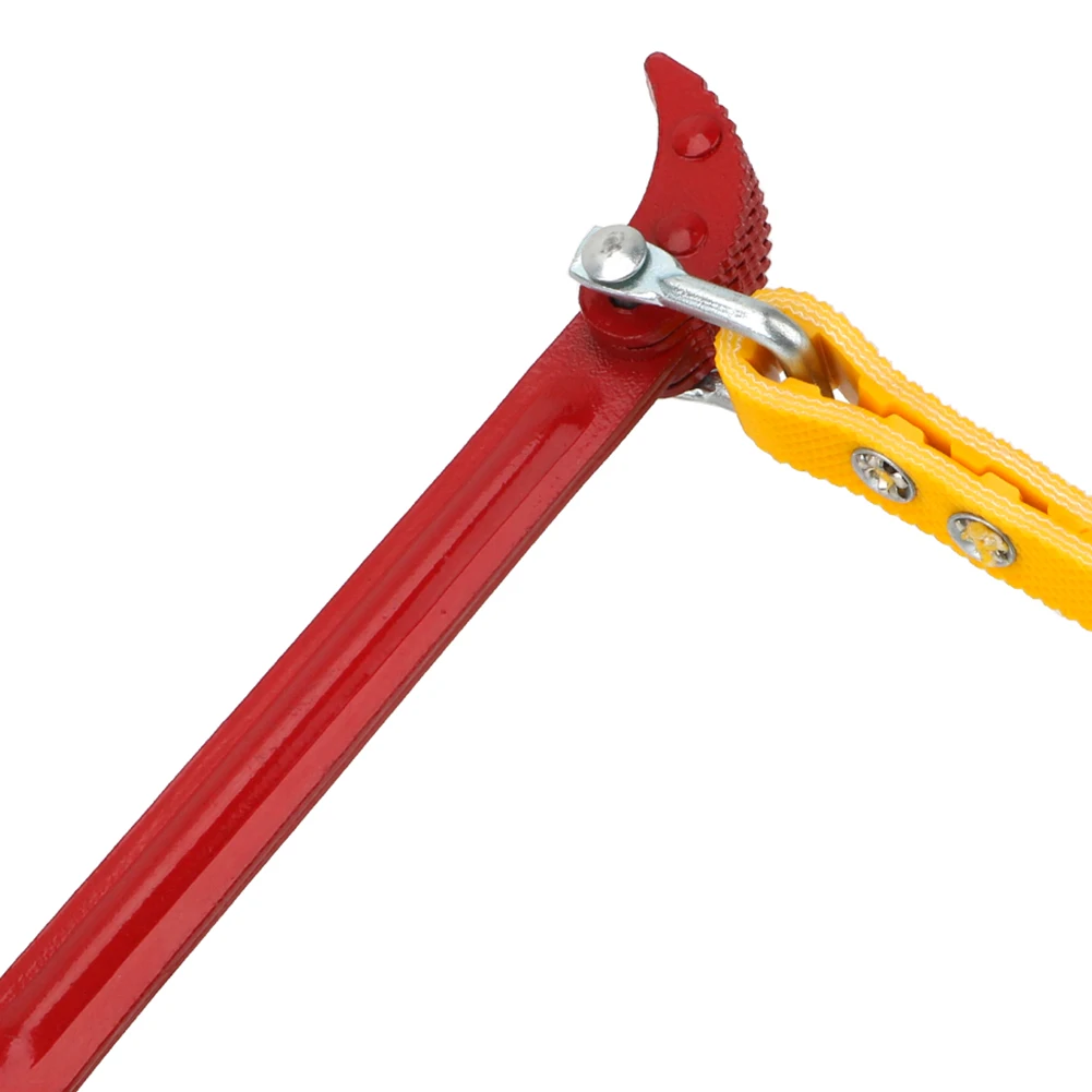 Strap Belt Wrench Steel Plastic Red Yellow Spiral Burrs Spannerchain 8Inch Pipeline Wrench Removal Tool Repairing Replacement