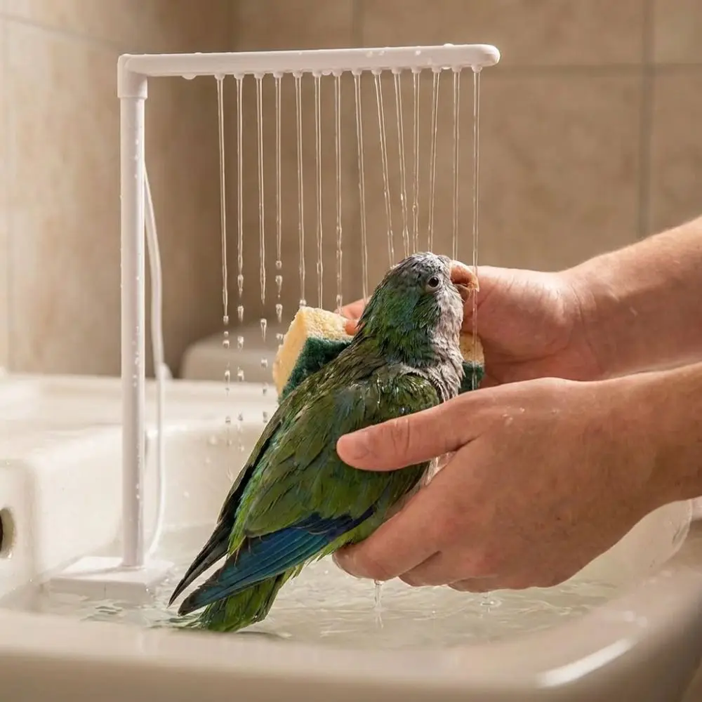 Bomba de Baño Automática para Loros, Bajo Ruido, Gran Flujo de Agua, Fuente para Baño de Aves, Ahorro de Energía, Circul
