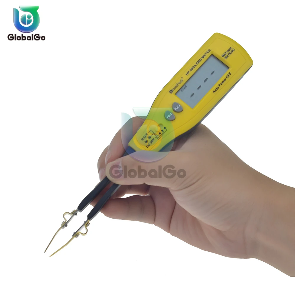 

Digital Tweezers Smart SMD Tester Electrical Multimeter Resistance Capacitance Continuity Diode Test Meter HP-990A/B/C