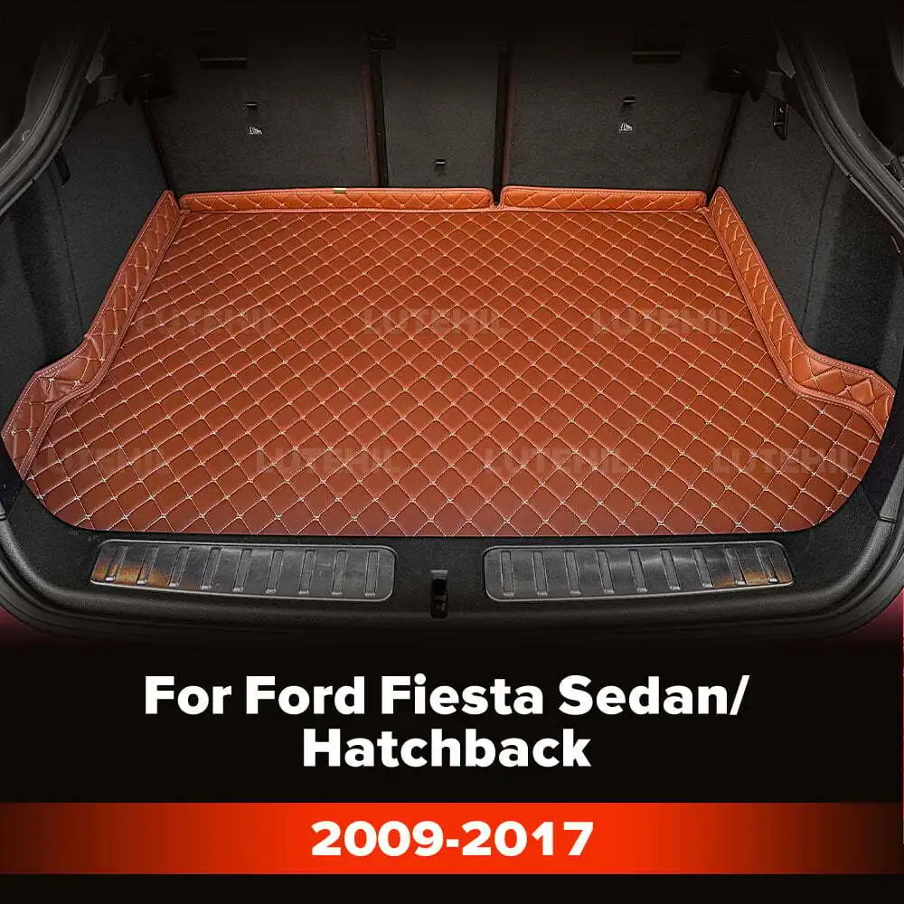 

For Ford Fiesta Sedan/Hatchback 2009-2017 Custom Car Trunk Mat Protective Pad Cargo Liner Auto Interior Accessories