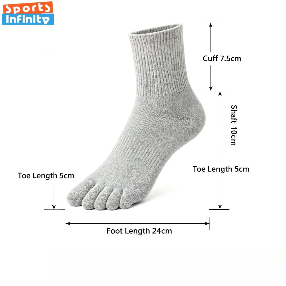 Toe Yoga Socks for Women Anti Slip Five Finger Grip Socks Breathable Thin Pilates Socks for Gym Training