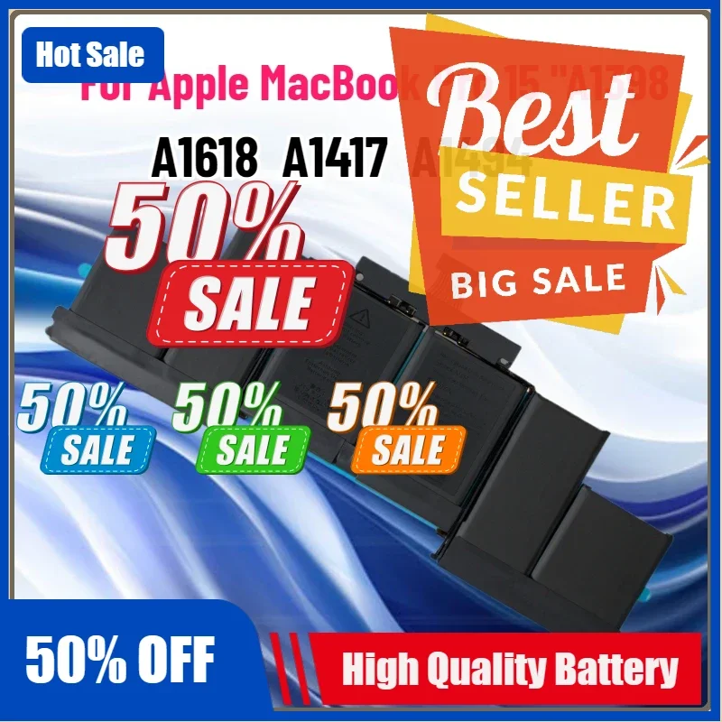 

New A1494 A1618 Battery Suitable For Apple MacBook Pro 15 "A1398 Laptop Battery A1417