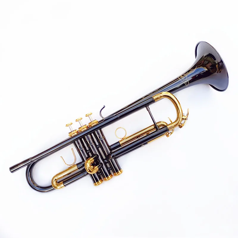 Made in Japan quality 8335 Bb Trumpet B Flat Brass Black nicke Plated Professional Trumpet Musical Instruments with Leather Case