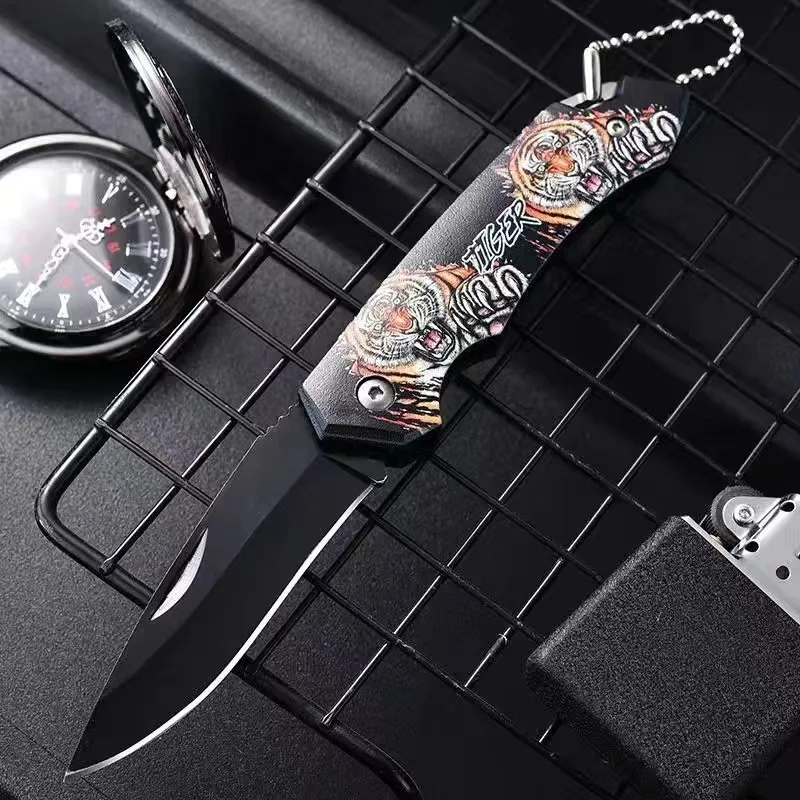 Knife Folding knife Outdoor pocket knife Folding knife Wilderness camping portable stainless steel outdoor knife fruit knife Ver