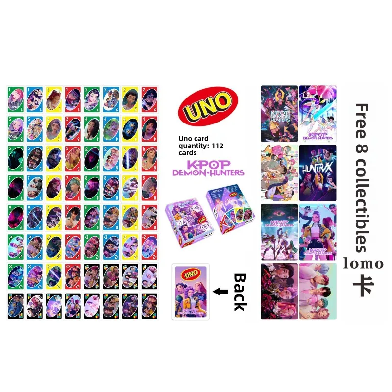 2025 new hot-selling 120 kpop women's group playing cards card game party board game cards uno card game