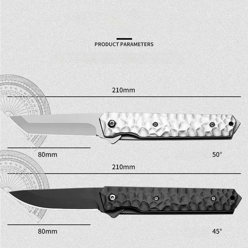 Hot Sale Stainless Steel Folding Knife Self Defense Survival Camping Tactical Outdoor Pocket Hunting  Knives EDC Pocket knives