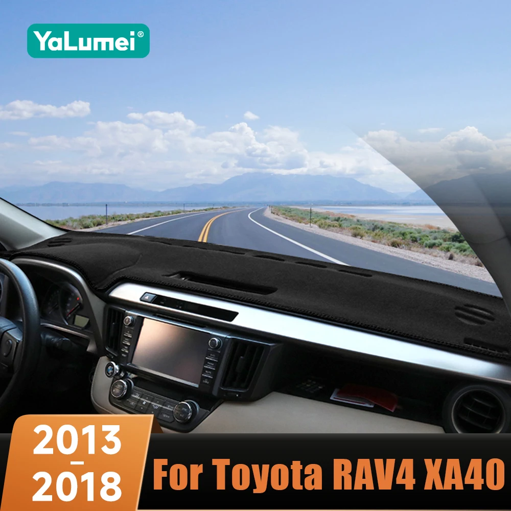 For Toyota RAV4 XA40 2013 2014 2015 2016 2017 2018 RAV 4 Car Dashboard Avoid Light Cover Anti-UV Non-Slip Mat Instrument Carpets