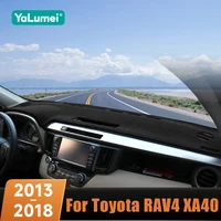 Para Toyota RAV4 XA40 2013 2014 2015 2016 2017 2018 RAV 4 salpicadero de coche evitar cubierta de luz Anti-UV alfombrilla antideslizante alfombras de instrumentos