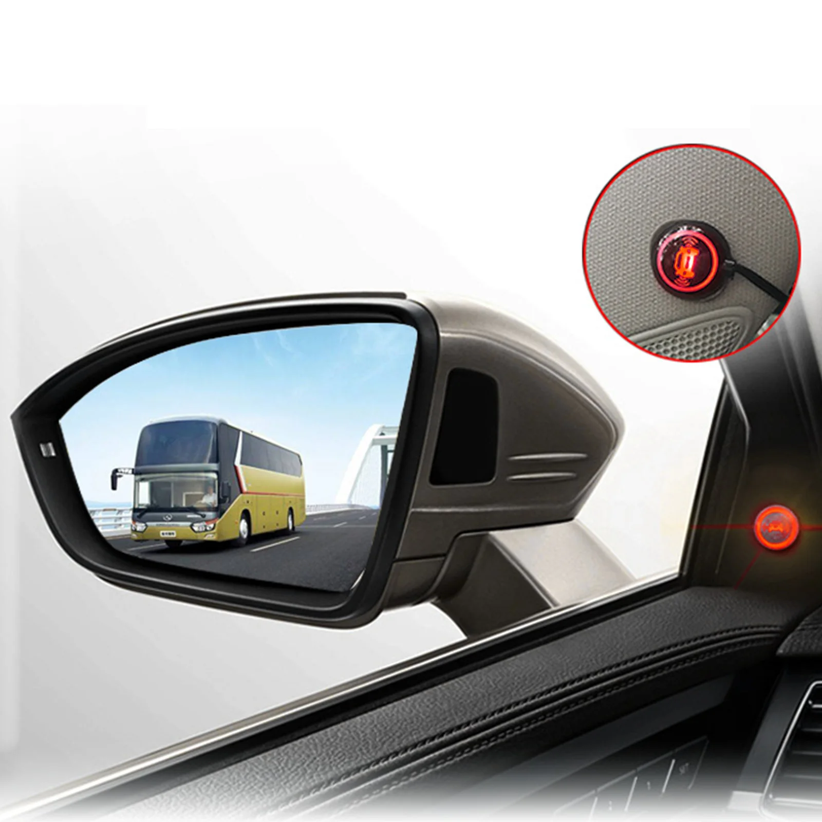 Universal 77Ghz Car Blind Spot Detection System BSD LCA RCT AOA Millimeter Wave Radar IP67 Waterproof Range 50M