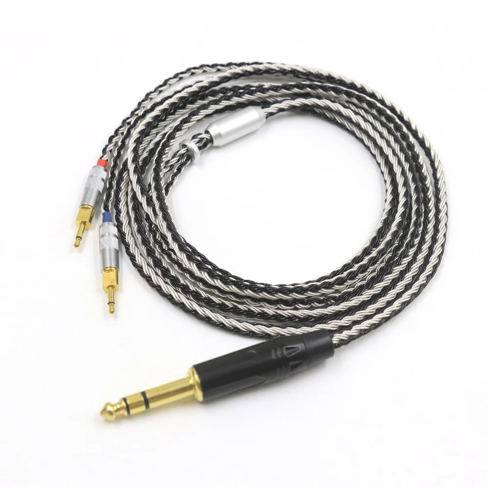 Balance 3.5 XLR 4.4 male to Dual 2.5 mm 16 Cores Headphone Earphone Cable hifi cabl For hd700 sennheiser hd700 nw zx300a