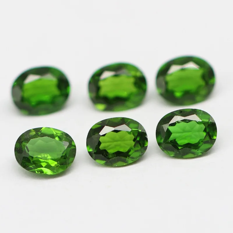 5PCS/Lot  Top Quality 5*7-6*8mmOval Cut Natural Diopside Gemstone