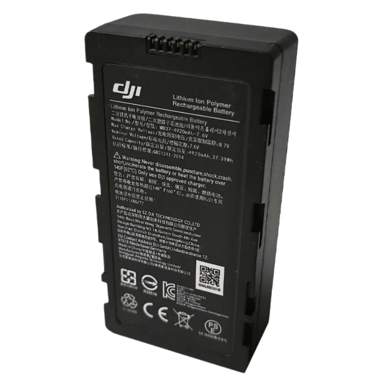 Original 7.6V 4920mAh for DJI WB37 Phantom 4 RTK MG-1P M210 M600 FPV T16 T20 T25P T30 T40 T50 T60  T100 Remote Control Battery