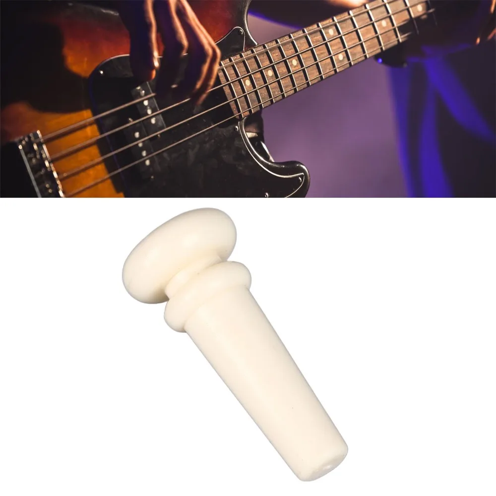 2PCS Plastic Guitar End Pin Lightweight Design White/Black Acoustic Guitar Peg Strap Fixing Peg For Guitar Strap Fixing