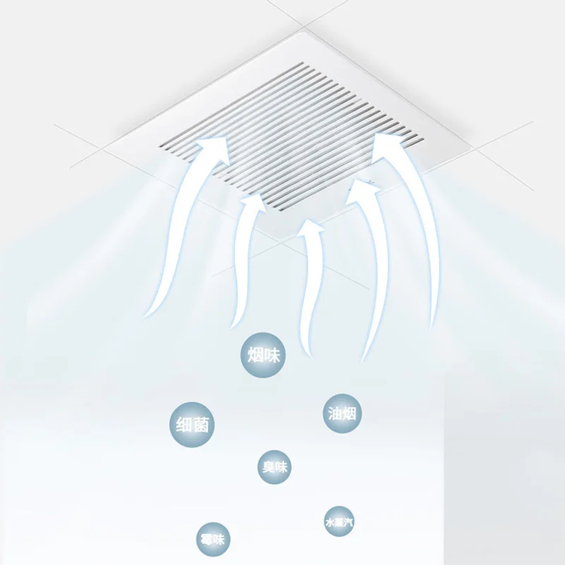 مروحة عادم داخلية مروحة عادم صامتة مجاري FV-24CHV2C عادم المطبخ والحمام 100Pa ضغط ثابت