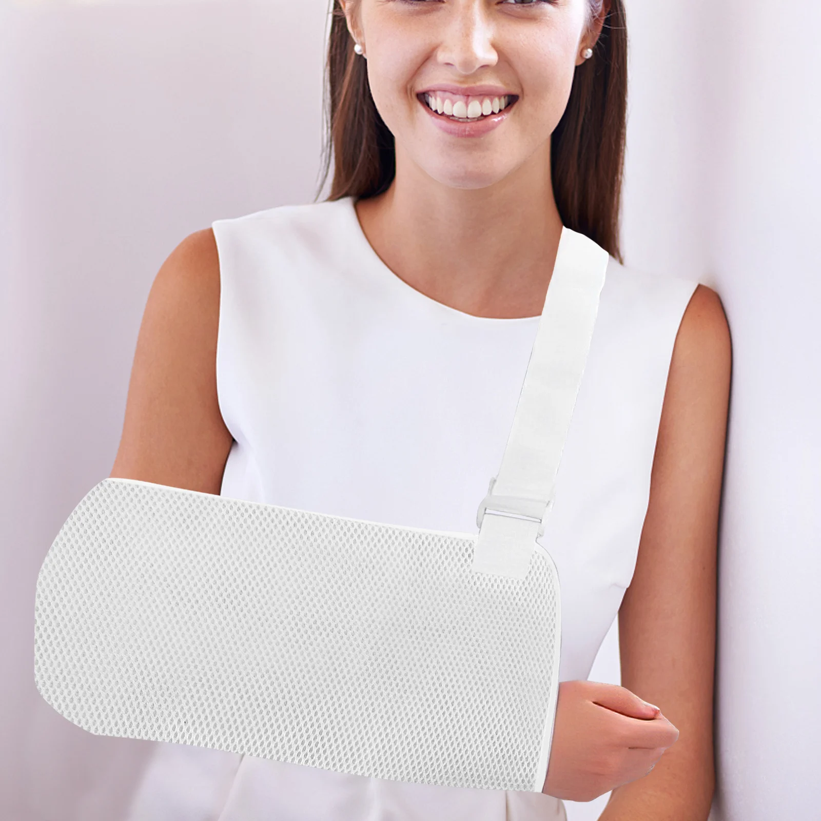 

Mesh Breathable Arm Sling Adjustable Shoulder Support Strap for Arm Wrist Elbow Injury Recovery Sling for Shoulder Injury