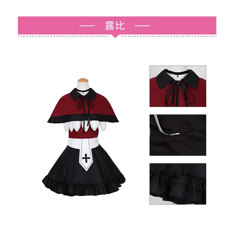 Kostum Cosplay Oshi no Ko Ruby Hoshino Arima Kana Mem Cho 2025, Wig, Kostum Penyanyi, Pakaian Pembantu Penyihir, Kostum Wanita untuk Halloween