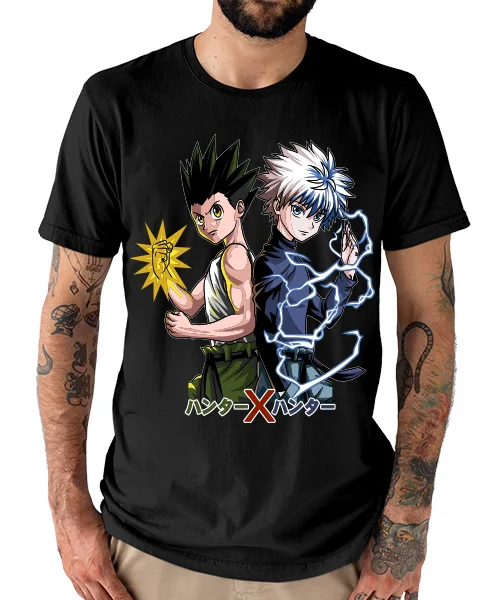 Anime T Shirt Japanese unisex Hunter x Hunter: Gon Freecss y Killua Zoldyck