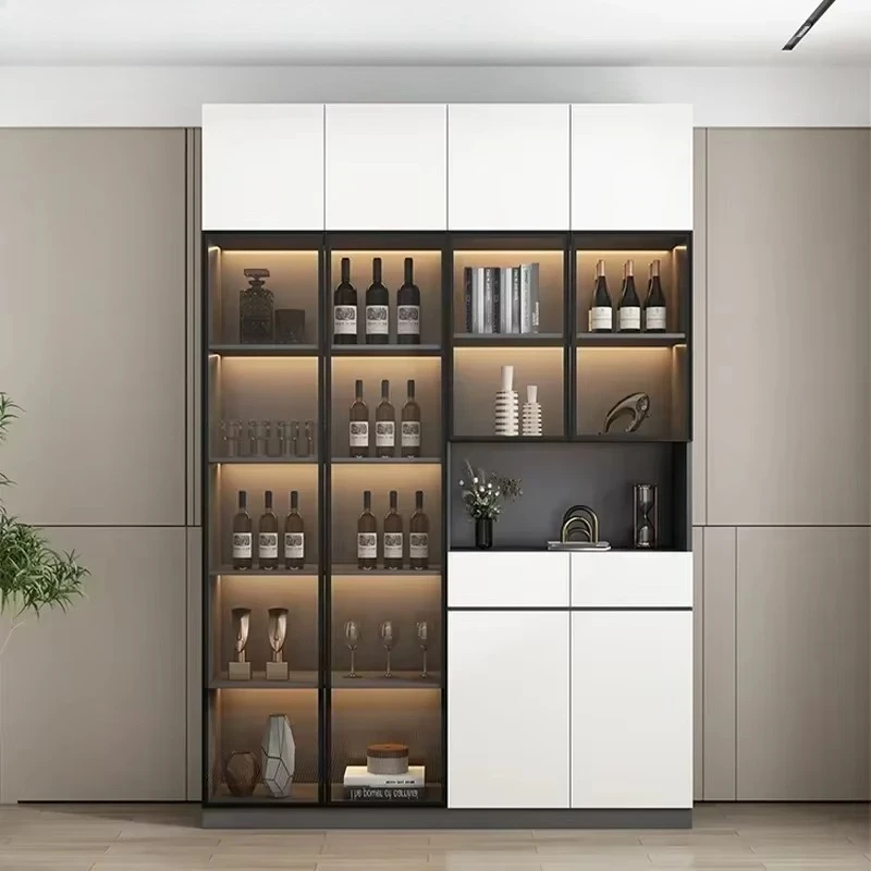 

Large Kitchen Cabinet,sideboards Cabinet, Modern Kitchen Storage Wine Bar Coffee Bar Cabinet with Microwave Stand Islands Buffet