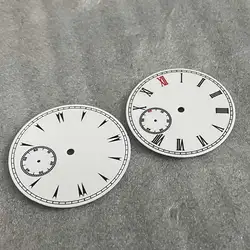 White Watch Dial 38.8mm Retro Men's Watch Replacement Parts Watches Faces for ETA6497 and ST3600 Movement