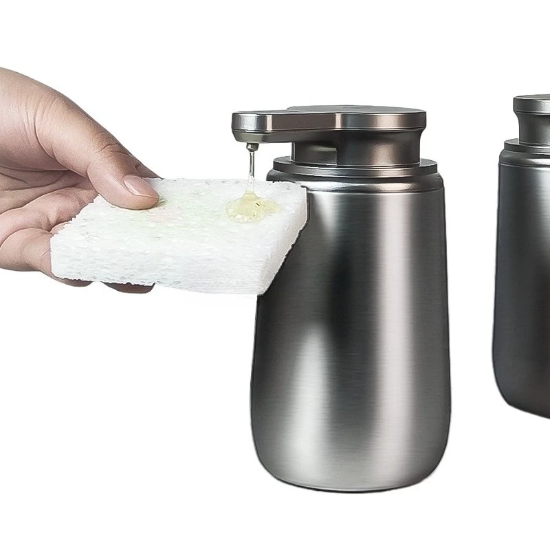 Household Integrated Electric Hand Washing Kitchen Detergent Box Stainless Steel Fully Automatic Induction Soap Dispenser